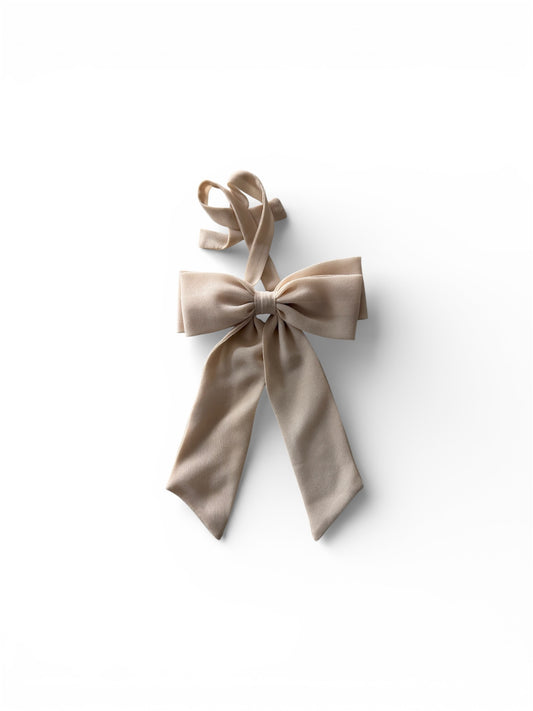 Coquette Chiffon Bow, Sable