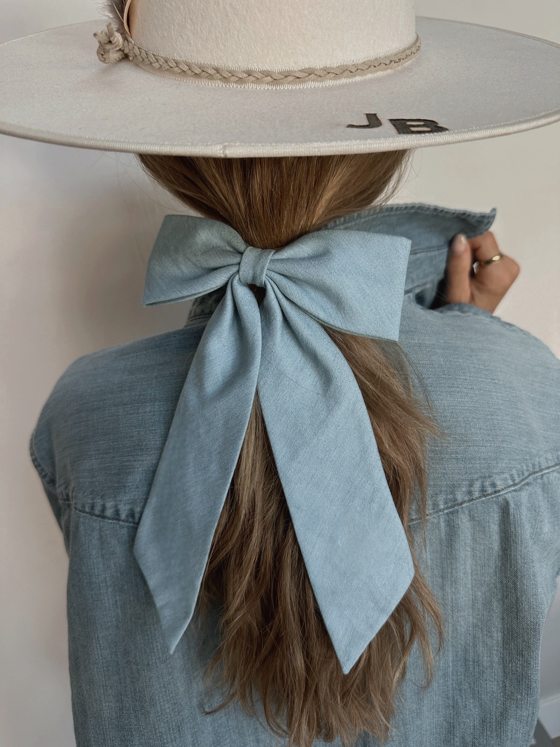 JB Strong Denim Bow