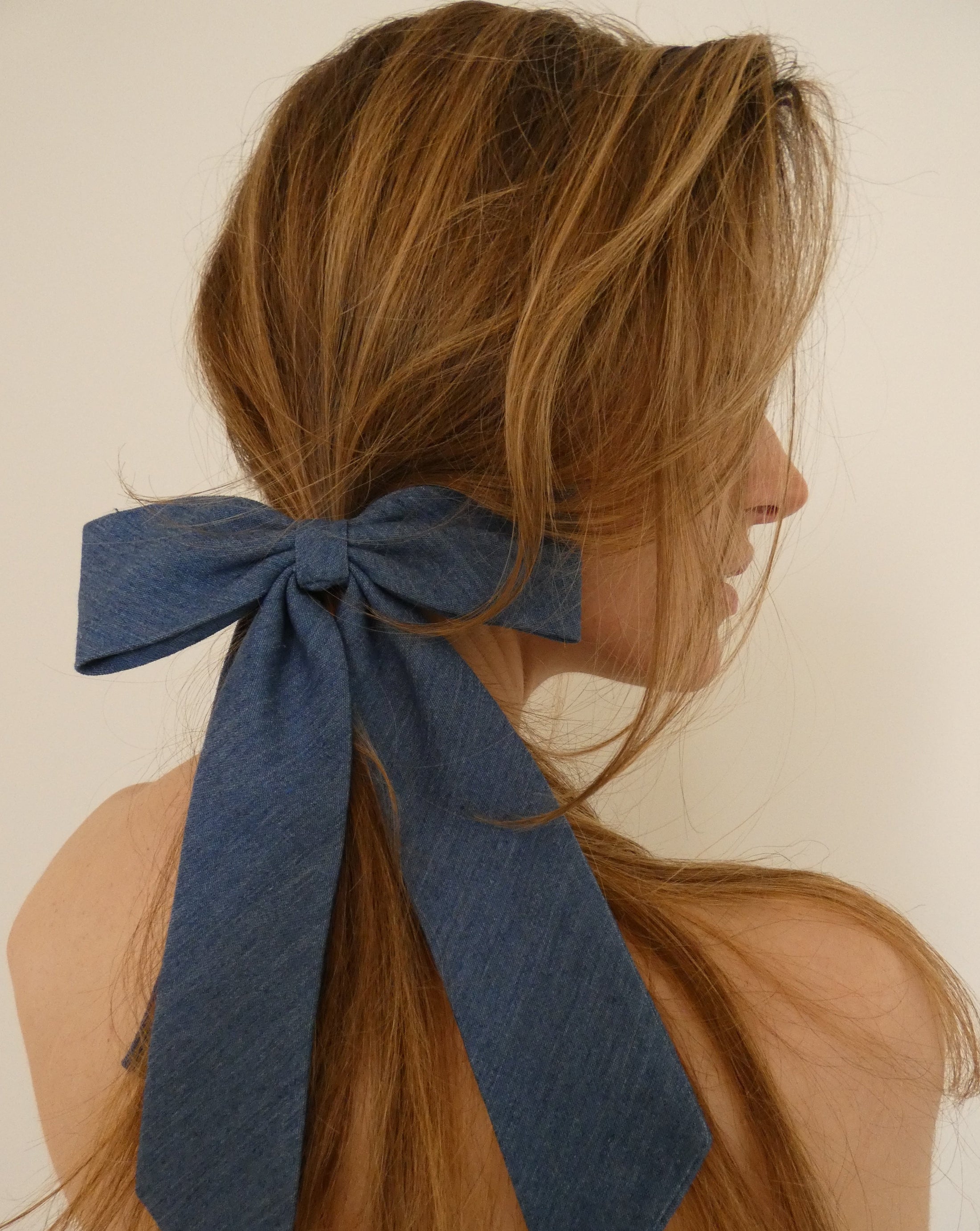 JB Strong Denim Bow