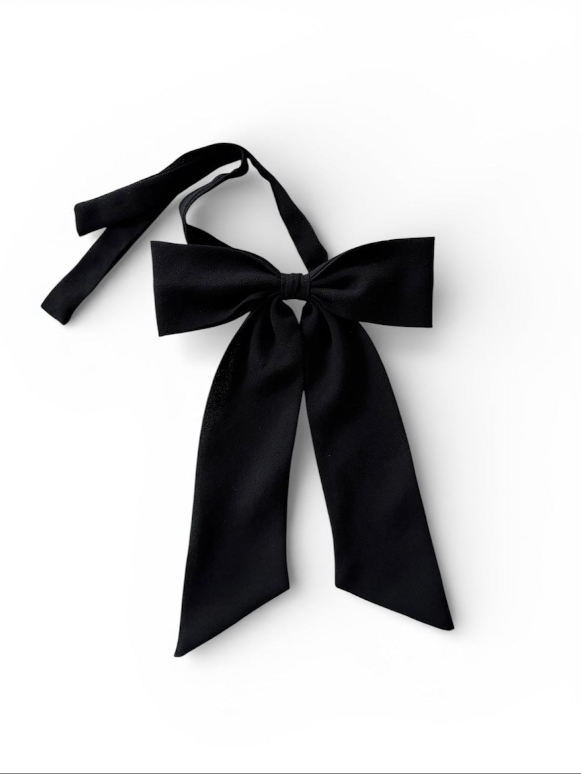 Coquette Chiffon Bow, Black